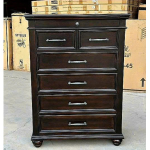 B788-46 : Tủ 6 Ngăn Kéo + Ngăn Trang Sức - Nâu Óc Chó